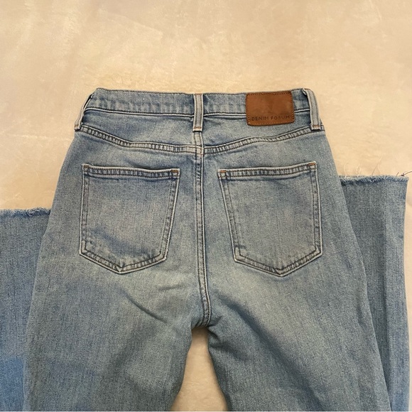 Denim Forum The Arlo High Rise Straight High-waisted straight jeans blue - Picture 8 of 13